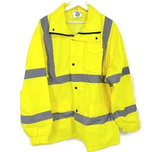 Mens Jorestech Safety Rain Jacket‎ Reflective Material Class 3 XL